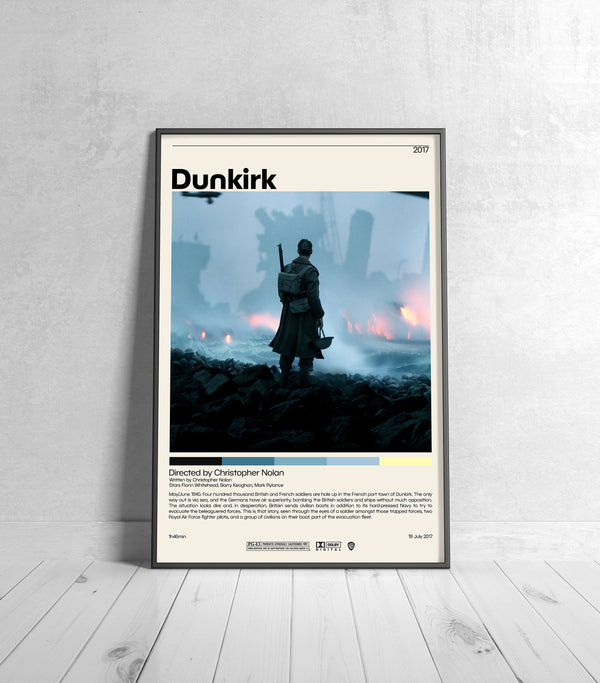 Dunkirk Movie Poster  Christopher Nolan, Minimalist Movie Poster, Vintage Retro Art Print, Custom Poster, Wall Art Print, Home Decor 1241116986