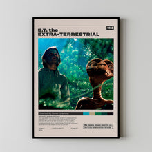 E.T. the Extra-Terrestrial, Steven Spielberg, Minimalist Movie Poster, Vintage Retro Art Print, Film Poster