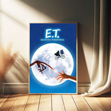 E.T. the Extra Terrestrial Movie Poster - Room Decor Wall Art - Canvas Fabric Print - Poster Gift 1654610605