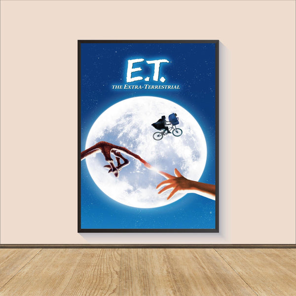 E.T Movie Poster Print, Canvas Wall Art, Room Decor, Movie Art, Gifts for HimHer, Movie Print, Art Print 1556357850