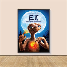 E.T Retro Movie Poster Print, Canvas Wall Art, Room Decor, Movie Art, Gifts for HimHer, Wall Art Print, Art Poster For Gift, Movie Print 1556357548