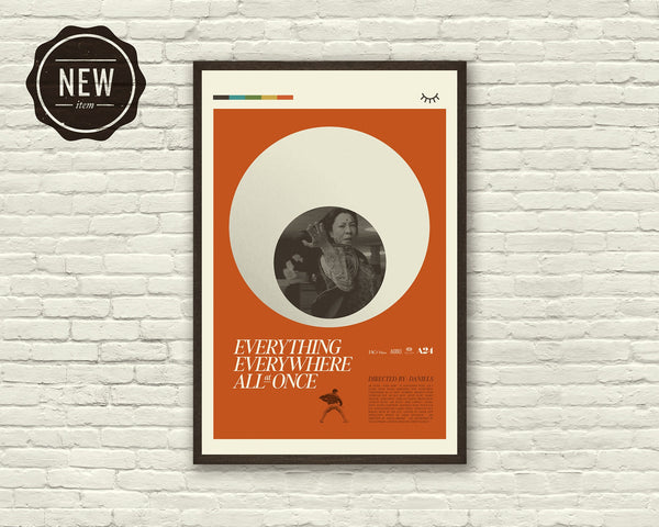 EVERYTHING EVERYWHERE ALL at Once Inspired Poster, Michelle Yeoh, Art Print - Mid-Century Modern, Poster 1437251351