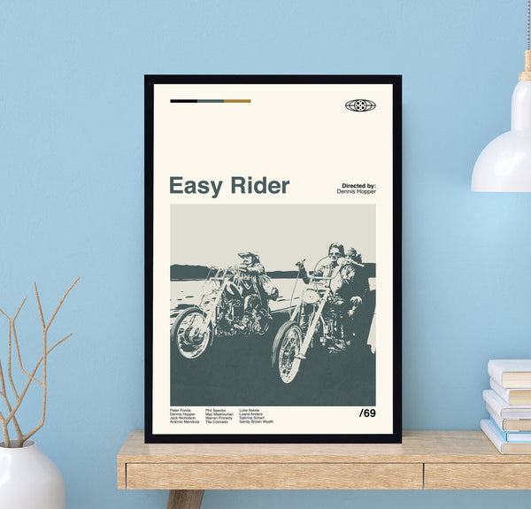 Easy Rider Poster, Dennis Hopper, Retro Movie Poster, Minimalist Art, Vintage Poster, Modern Art, Wall Decor, Home Decor 1701418221