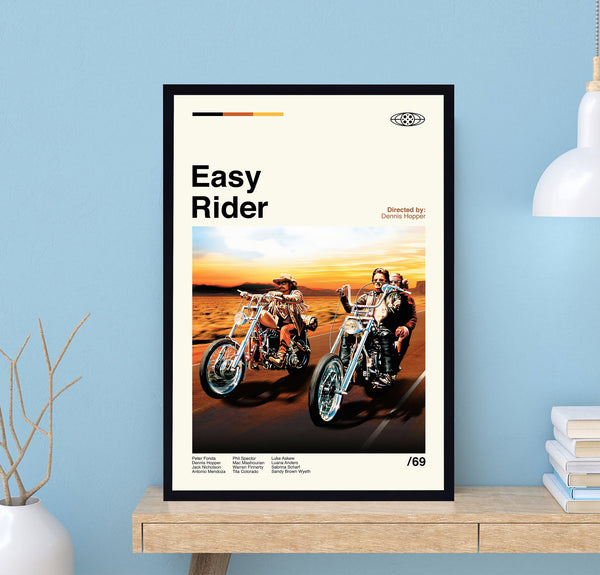 Easy Rider Poster, Easy Rider Print, Dennis Hopper, Retro Movie Poster, Minimalist Art, Vintage Poster, Modern Art, Wall Decor, Home Decor 1731656567
