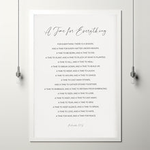 Ecclesiastes 318 ESV For everything there is a season Christian Wall Art Scripture Poster, Bible Verse Downloadable Typography Print