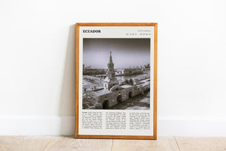 Ecuador Print Wall Art Poster Ecuador South America  Black White Poster  Poster  Art Gift 1666084451 4092