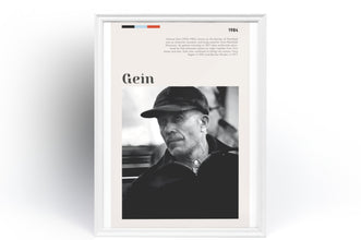 Ed Gein Poster Wall Art Serial Killer Edward Theodore Gein Butcher of Plainfield Ghoul Criminal Mugshot  Poster  Art Gift 1564803009