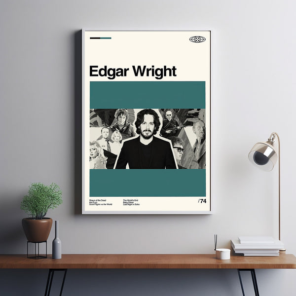 Edgar Wight Directors Poster, Edgar Wight Poster, Edgar Wight Film, Retro Movie, Poster Print Wall Art, Custom Poster, Illustration Art