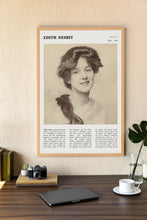 Edith Nesbit Wall Art Poster Poster Edith Nesbit Poet   Black White Poster  Poster  Art Gift 1702106313