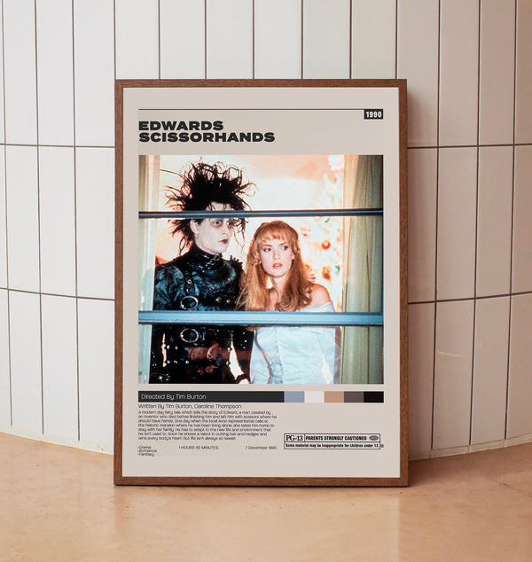 Edward Scissorhands Poster,Tim Burton, Minimalist Movie Poster