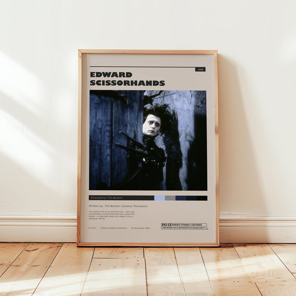 Edward Scissorhands Poster, Winona Ryder Wall Art, Minimalist Wall Decor, Digital Download, Fine Art Print, Gift for Movie Lovers 1734153862