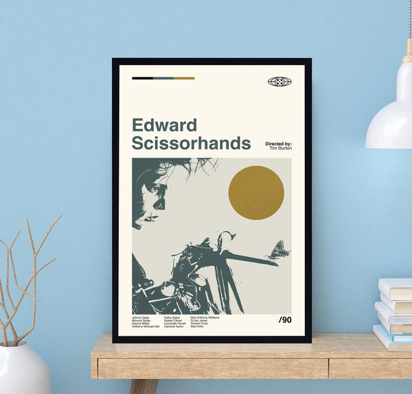 Edward Scissorhands Poster,  Tim Burton, Retro Movie Poster, Minimalist Art, Vintage Poster, Modern Art, Wall Decor, Home Decor 1687261408