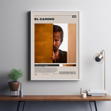 El Camino Poster,Vince Gilligan, Minimalist Movie Poster