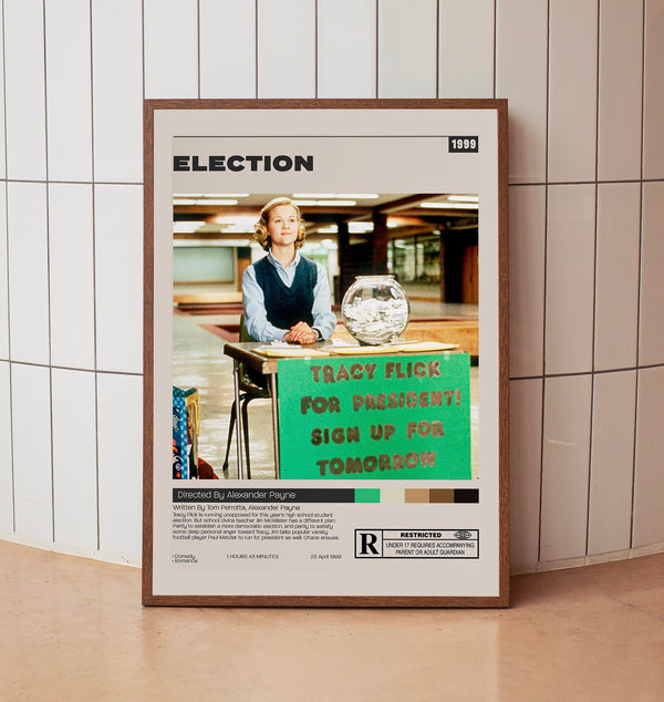 Election Poster,Alexander Payne, Minimalist Movie Poster