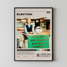 Election Poster, Alexander Payne, Minimalist Movie Poster, Vintage Retro Art