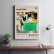 Election Poster, Alexander Payne, Minimalist Movie Poster, Vintage Retro Art