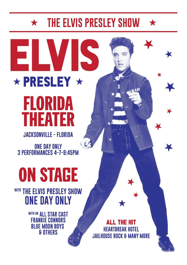 Elvis Live in Concert Florida Print Wall art Poster 1576690863