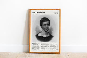 Emily Dickinson Wall Art Poster Poster  Emily Dickinson Poet Black White Poster  Poster  Art Gift 1687919602
