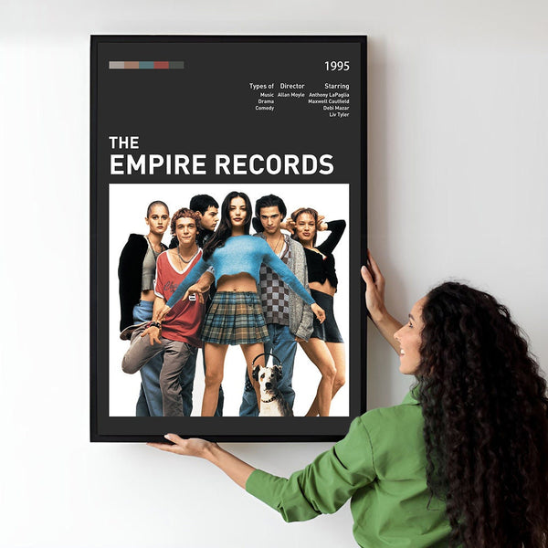 Empire Records Movie Poster  Minimalist  Midcentury Poster  Wall Art Print  Retro Movie Poster 1733050252 - Copy (2)
