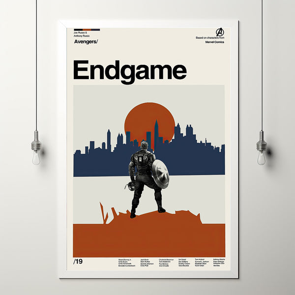 Endgame Movie Poster, Avengers Film, Endgame Movie, Retro Movie Poster, Modern Vintage, Movie Poster, Minimal Movie Art, Custom Poster
