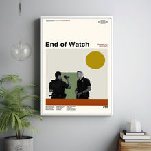 End of Watch Poster, End of Watch Print, David Ayer, Minimalist Poster, Minimalist Wall Art, Home Decor, Custom Poster, Wall Art Print