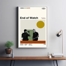 End of Watch Poster, End of Watch Print, David Ayer, Minimalist Poster, Minimalist Wall Art, Home Decor, Custom Poster, Wall Art Print