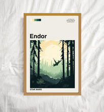 Endor Poster, Endor Print, Star Wars Poster, Movie Poster, Vintage Poster, Modern Art, Midcentury Poster, Film Poster, Wall Decor 1717480324