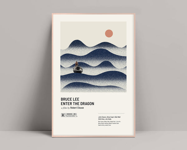 Enter The Dragon Poster, Minimalist Poster, Enter The Dragon Print, Bruce Lee, Bruce Lee Print, The Way of the Dragon, Fist of Fury, Kung Fu 1151295669