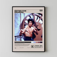 Enter the Dragon Poster, Robert Clouse, Minimalist Movie Poster