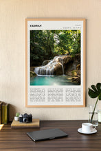 Erawan National Park Wall Art Poster Poster  Black White Erawan National Park Poster  Poster  Art Gift 1699730721