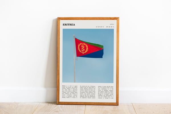Eritrea Flag Print Africa Wall Art Poster Eritrea  Black White Poster  Poster  Art Gift 1690171618 7661