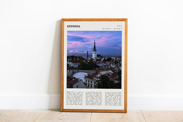 Estonia Print  Republic of Estonia Wall Art Europe Estonia Poster Poster  Poster  Poster  Art Gift 1690234788