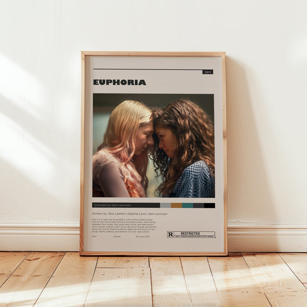 Euphoria Poster, Rue Bennett Wall Art, Rue and Jules, Minimalist Wall Decor, High Quality Print, Tv Series Gift 1741739356