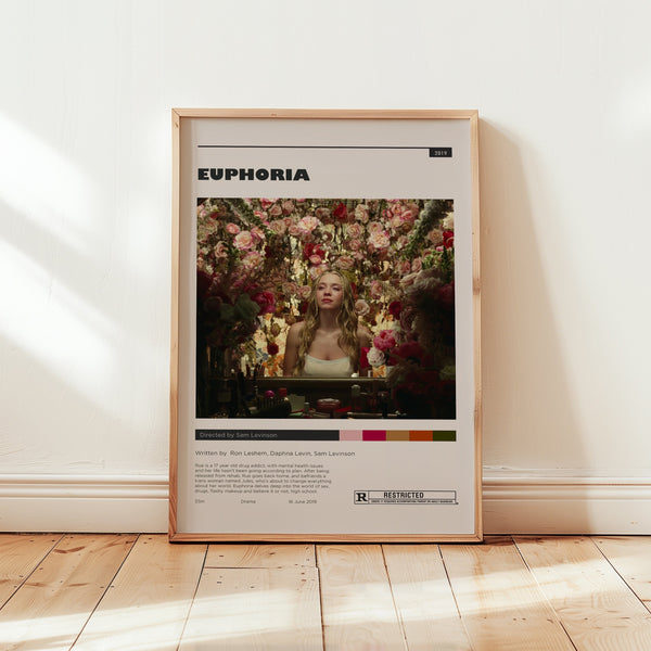 Euphoria Poster, Sydney Sweeney Wall Art, Jules in Flower Garden, Digital Download, Tv Series Print, Euphoria Fans Gift 1741738698