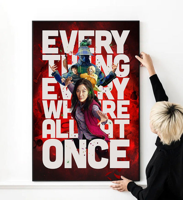 Everything Everywhere All at Once Movie Poster High Quality Print Photo Wall Art Vintage Movie Canvas Cloth Poster 1483171830