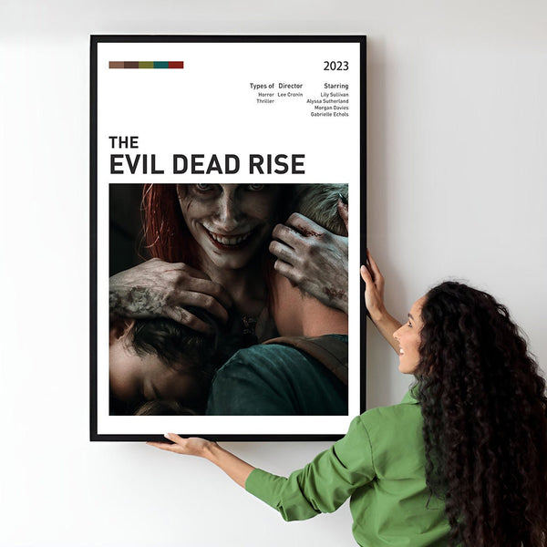 Evil Dead Rise Movie Poster  Minimalist  Midcentury Poster  Wall Art Print  Retro Movie Poster 1748541699