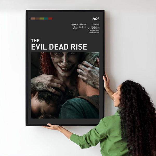 Evil Dead Rise Movie Poster  Minimalist  Midcentury Poster  Wall Art Print  Retro Movie Poster 1748541699 - Copy (2)