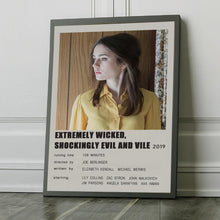 Extremely Wicked, Shockingly Evil and Vile (2019) Movie Poster Canvas Poster Minimalist Poster Art Print Gifts for Lover Mural Painting 1807681451