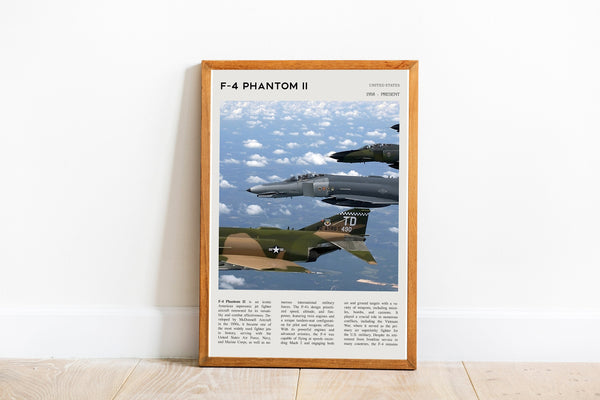 F-4 Phantom II Wall Art Supersonic Jet Poster Poster F-4 Phantom 2  Poster  Poster  Art Gift 1688320210