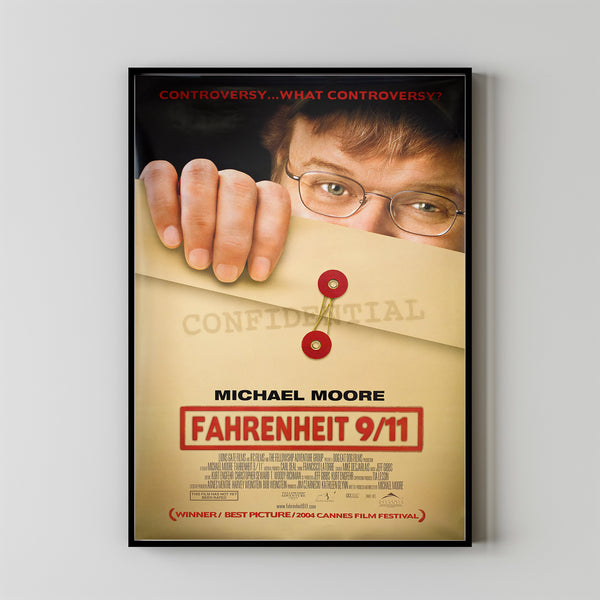 FAHRENHEIT 9 11 Movie Poster, Canvas Wall Art, Room Decor, Movie Art