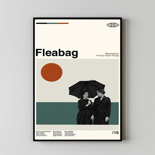 FLEABAG Poster - Bridge Andrew Scott - Mid Century Art - Retro Movie Poster - Modern Art - Minimalist Art - Vintage Poster - Wall Art