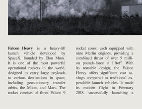 Falcon Heavy Rocket Wall Art Poster Poster  aerospace Falcon Heavy Black White Poster  Poster  Art Gift 1702502173