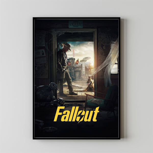 Fallout Movie Poster, Rear Window Classic, Vintage Movie Poster, Fallout 2024 Film, Canvas Cloth Poster