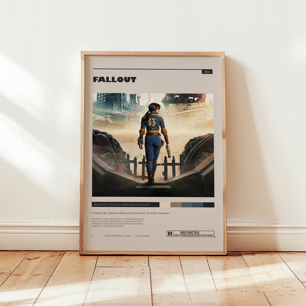 Fallout Poster, Ella Purnell Wall Art, Minimalist Wall Decor, Digital Download, Post Apocalyptic, Gift for Nuka Cola Fans 1734154668
