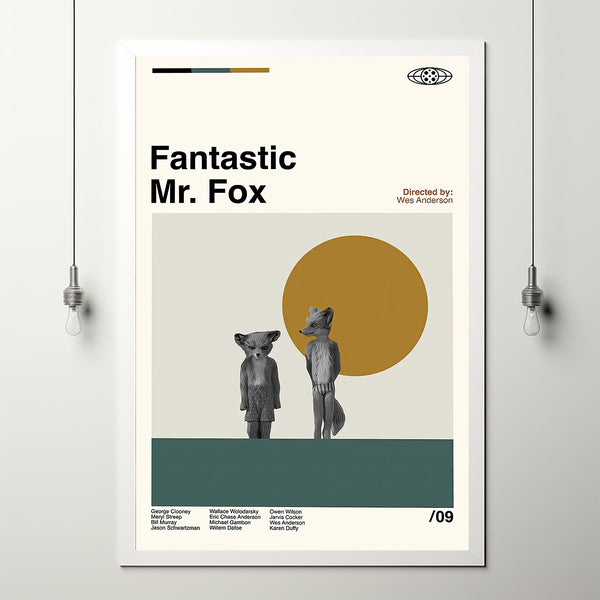 Fantastic Mr Fox Movie Poster, Fantastic Mr Fox Poster, Mid Century Art, Minimalist Art, Retro Poster, Vintage Poster, Wall Decor