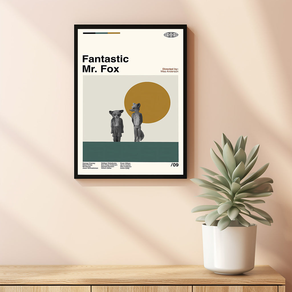 Fantastic Mr Fox Movie Poster, Fantastic Mr Fox Poster, Mid Century Ar ...