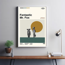 Fantastic Mr Fox Movie Poster, Fantastic Mr Fox Poster, Mid Century Art, Minimalist Art, Retro Poster, Vintage Poster, Wall Decor