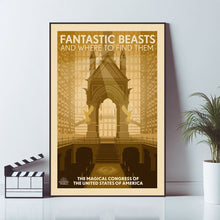 Fantastic Beasts and Where to Find Them, Movie Poster, Wall Art Prints, Art Poster, Canvas Material Gift, Keepsake, Live Room Wall Art 1577573116
