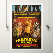 Fantastic Mr. Fox Movie Poster Print, Canvas Wall Art, Room Decor, Movie Art
