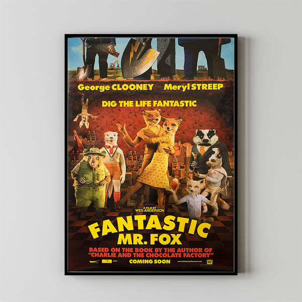 Fantastic Mr. Fox Movie Poster Print, Canvas Wall Art, Room Decor, Movie Art